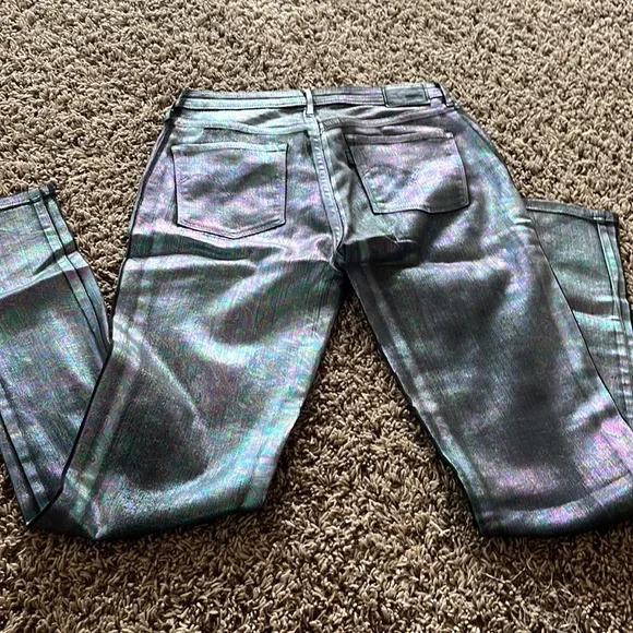 Levi’s halographic Jeggings size 28 - Picture 2 of 8